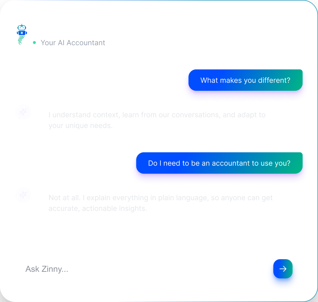 Zinancial's Powerful AI Accountant static